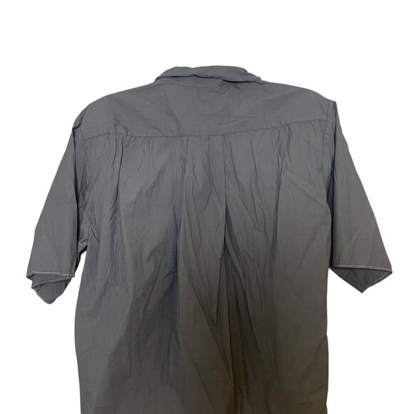 COS Gray Short Sleeve Button-Up Shirt Women’s Size 6 EUR 36 Cotton Blend Minimal - Picture 7 of 7